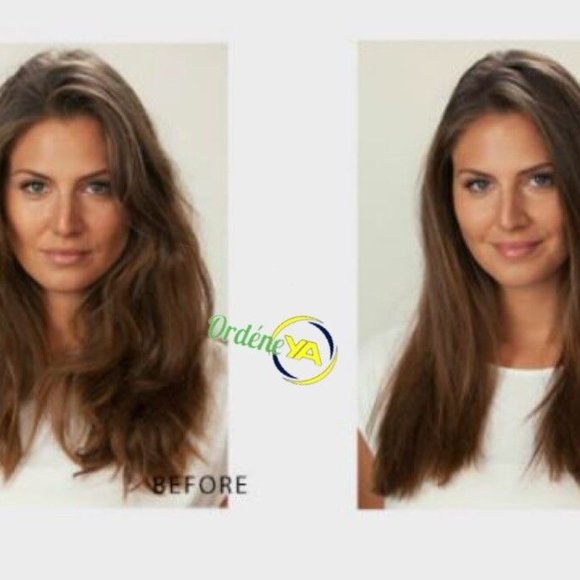 Thermal Hair Brush Ceramic Straightener Pink Petal Reduces Frizz & Damage - Picture 5 of 7